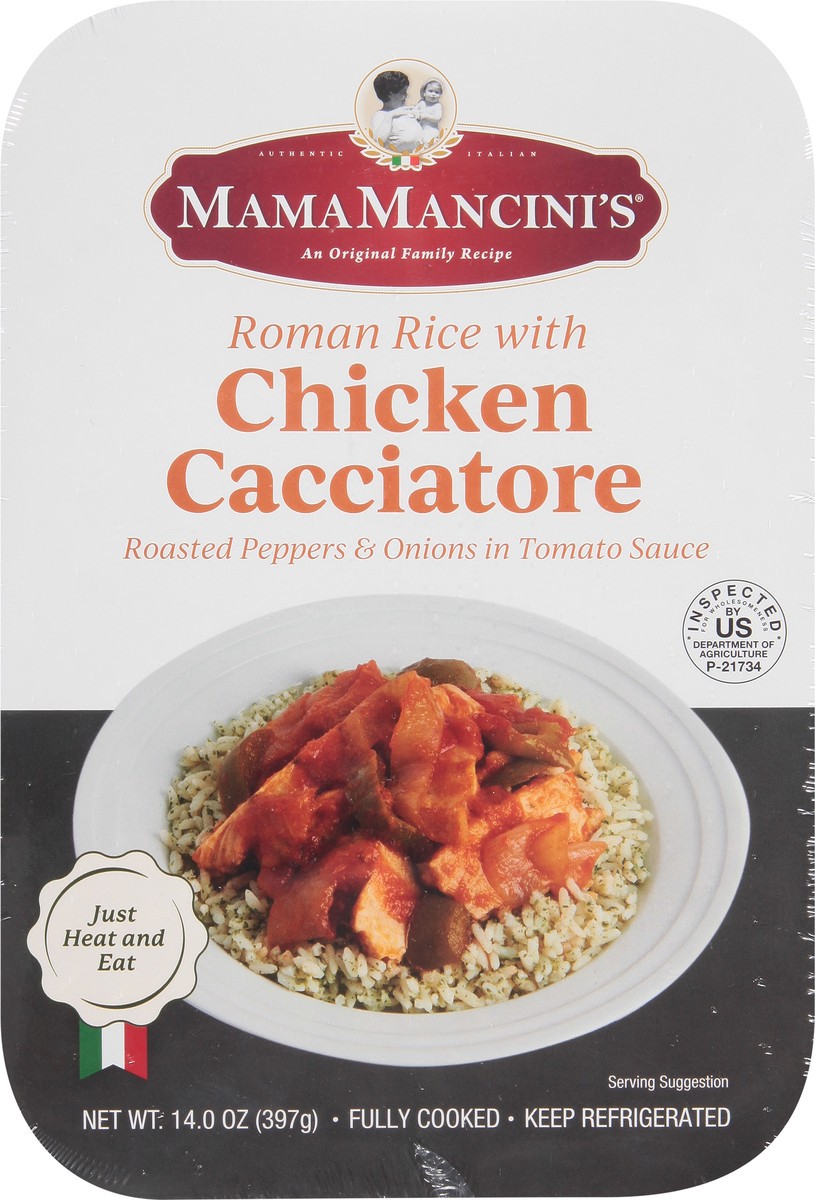 slide 3 of 12, MamaMancini's Mama Mancini's Chicken Cacciatore with Roman Rice 14.0 oz, 14 oz