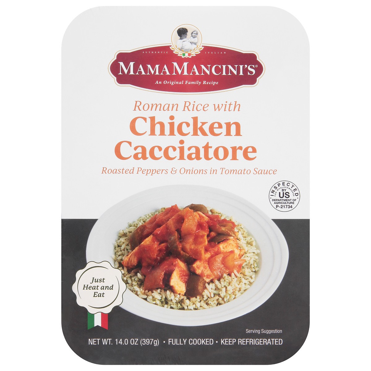 slide 1 of 12, MamaMancini's Mama Mancini's Chicken Cacciatore with Roman Rice 14.0 oz, 14 oz