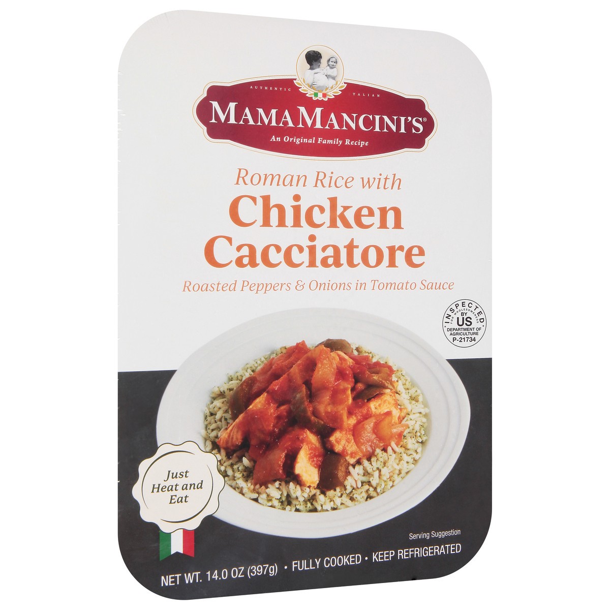 slide 9 of 12, MamaMancini's Mama Mancini's Chicken Cacciatore with Roman Rice 14.0 oz, 14 oz