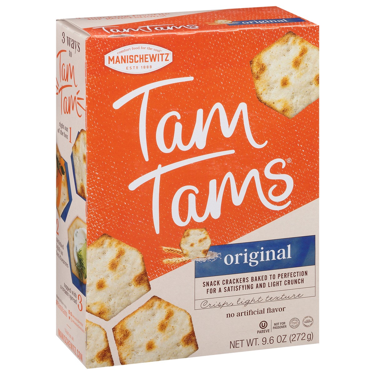 slide 4 of 9, Manischewitz Tam Tams Crackers, 9.6 oz