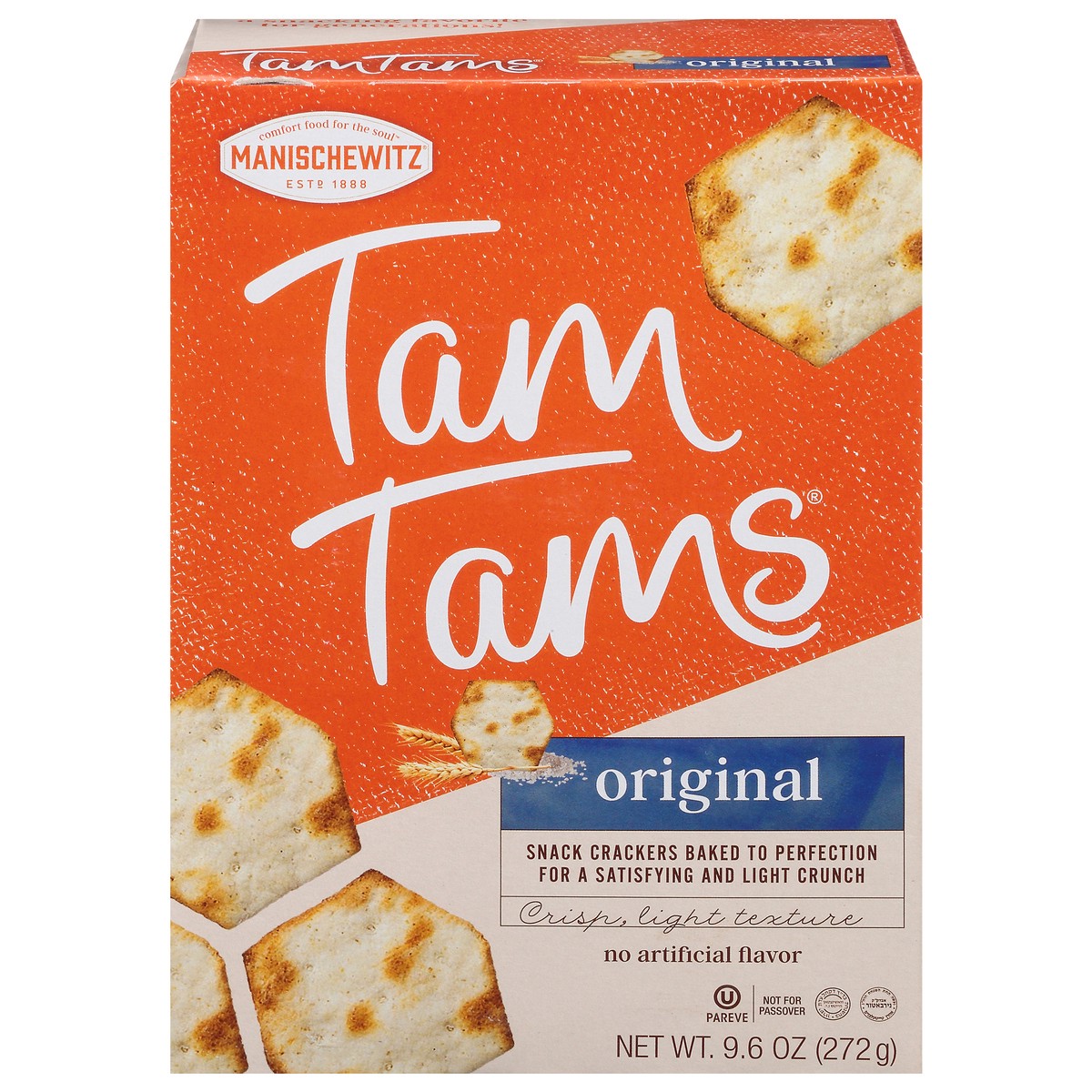 slide 1 of 9, Manischewitz Tam Tams Crackers, 9.6 oz