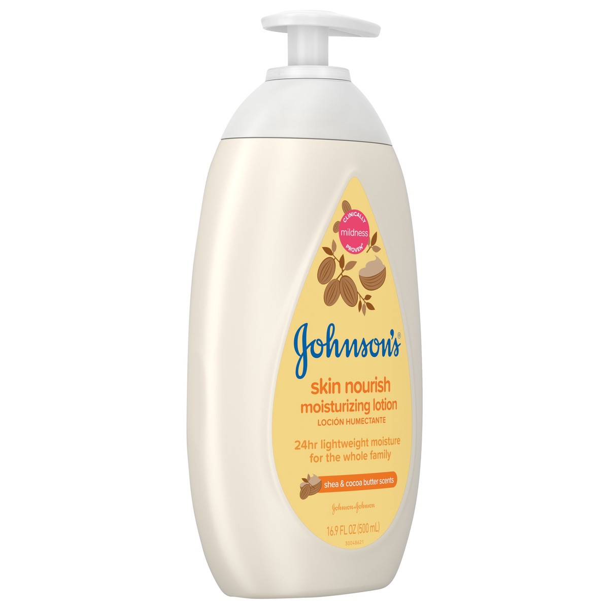 slide 5 of 7, Johnson's Johnson’s Skin Nourishing Moisturizing Baby Lotion, Shea & Cocoa Butter Scents, 16.9 Fl. Oz (500 mL), 16.9 fl oz