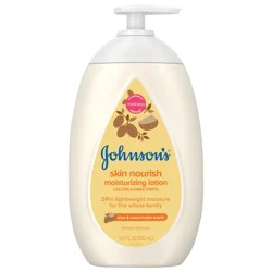Johnson's Skin Nourish Baby Lotion, Shea & Cocoa Butter Scents, 16.9 fl. oz