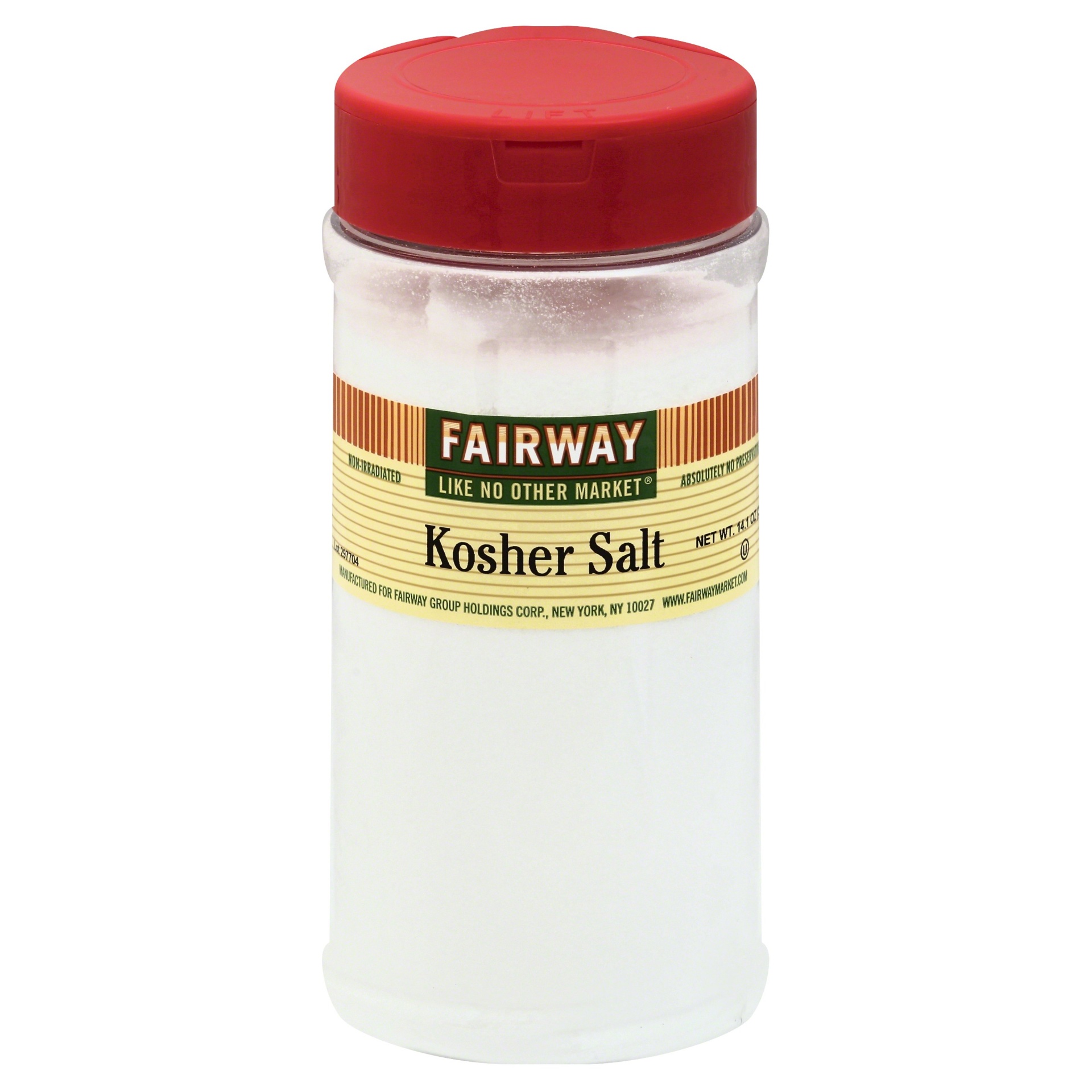 slide 1 of 1, Fairway Kosher Salt, 14.1 oz