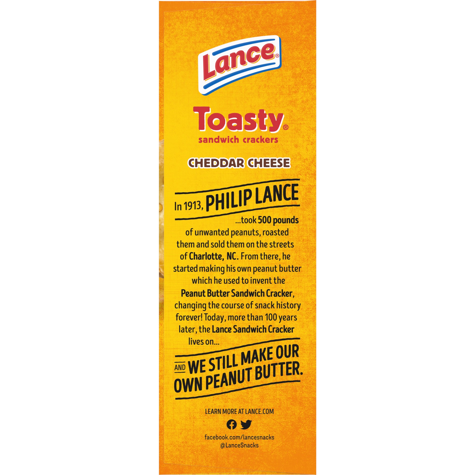 slide 3 of 5, Lance Sandwich Crackers, Toasty Cheddar, 8 Individually Wrapped Packs, 6 Sandwiches Each, 10 oz