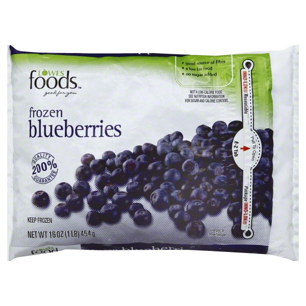 slide 1 of 1, Lowes Foods Frozen Blueberries, 16 oz