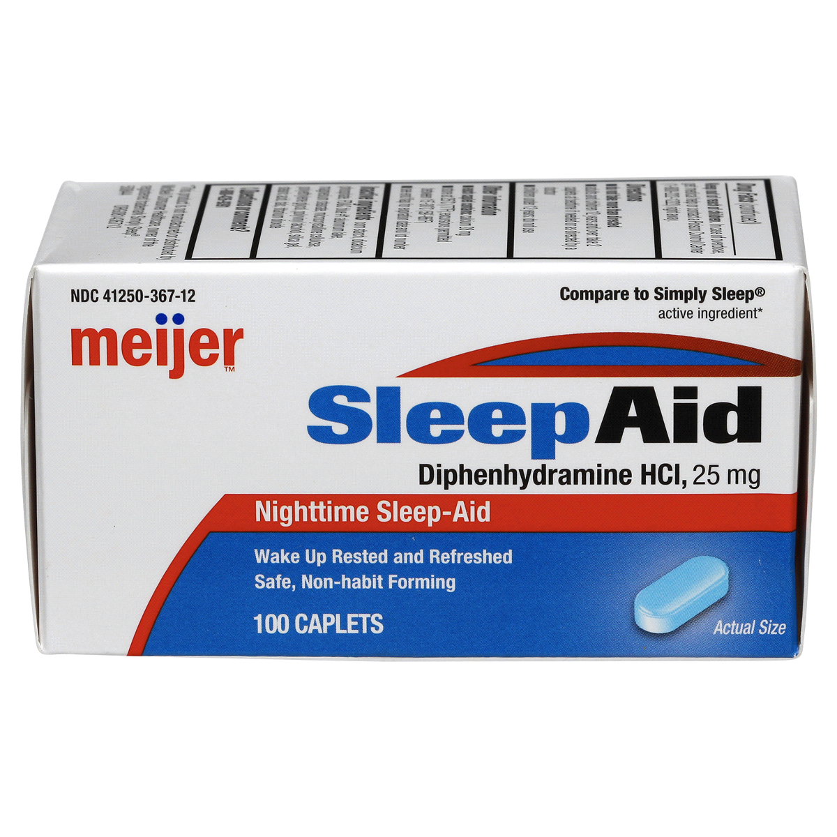 slide 1 of 6, Meijer Sleep Aid, 100 ct