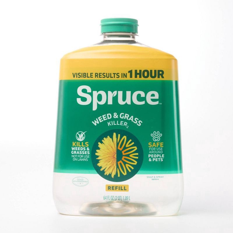 slide 3 of 13, Zevo Spruce Weed and Grass Killer Refill Fertilizer 64oz, 64 oz