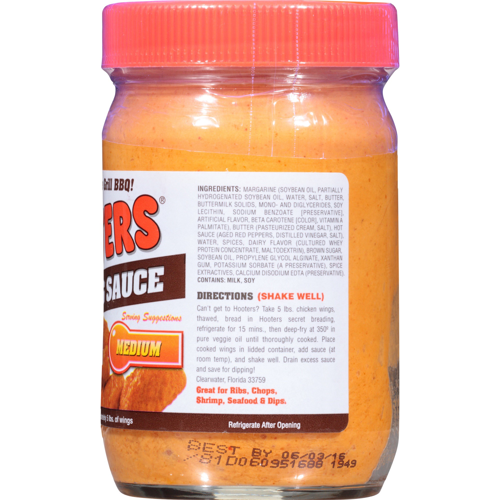 slide 5 of 6, Hooter's Wing Sauce Medium, 12 oz