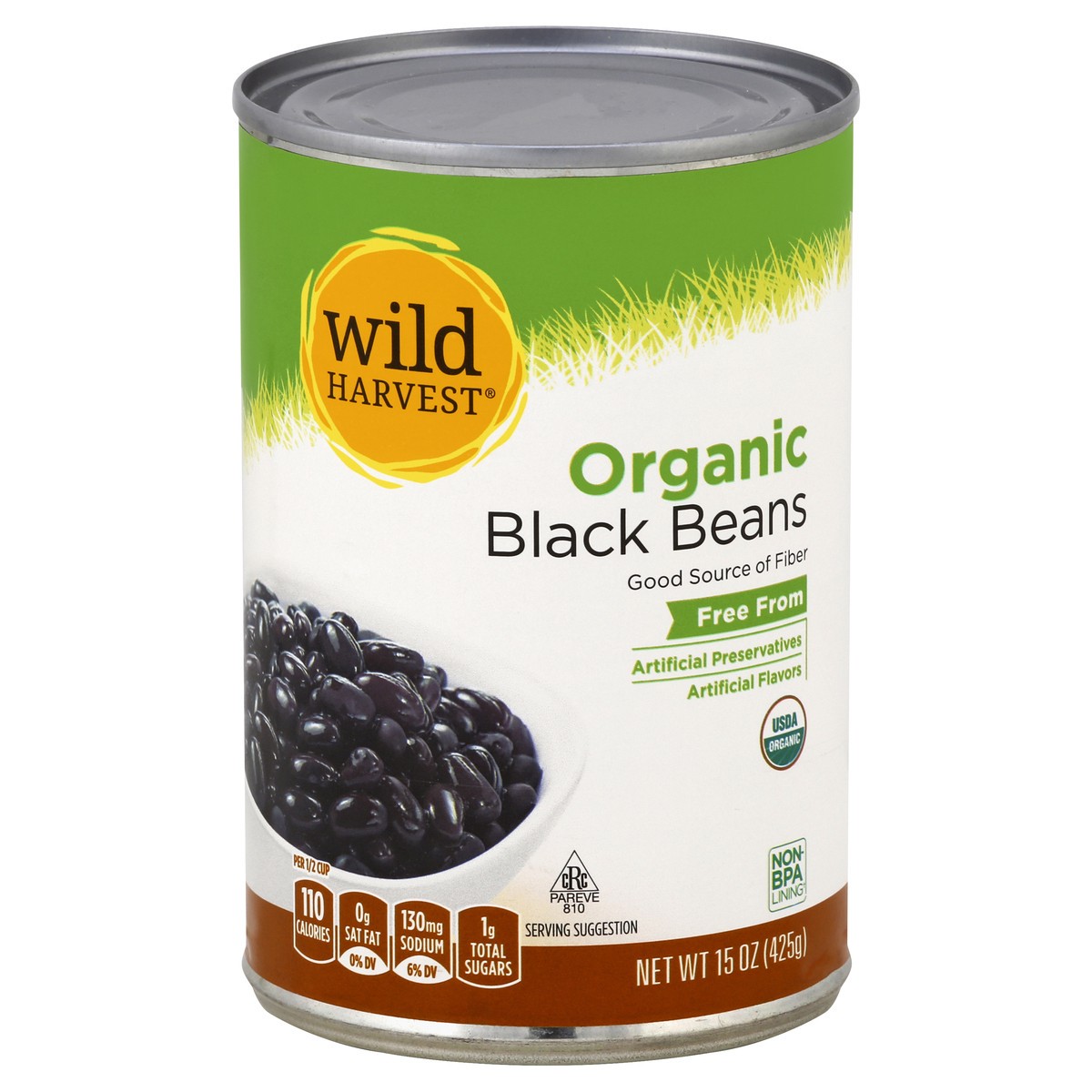 slide 2 of 9, Wild Harvest Organic Black Beans, 15 oz