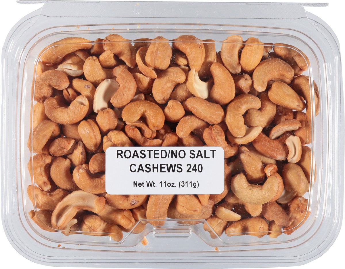 slide 11 of 12, JLM Manufacturing Roasted/No Salt Cashews 240 11 oz, 11 oz