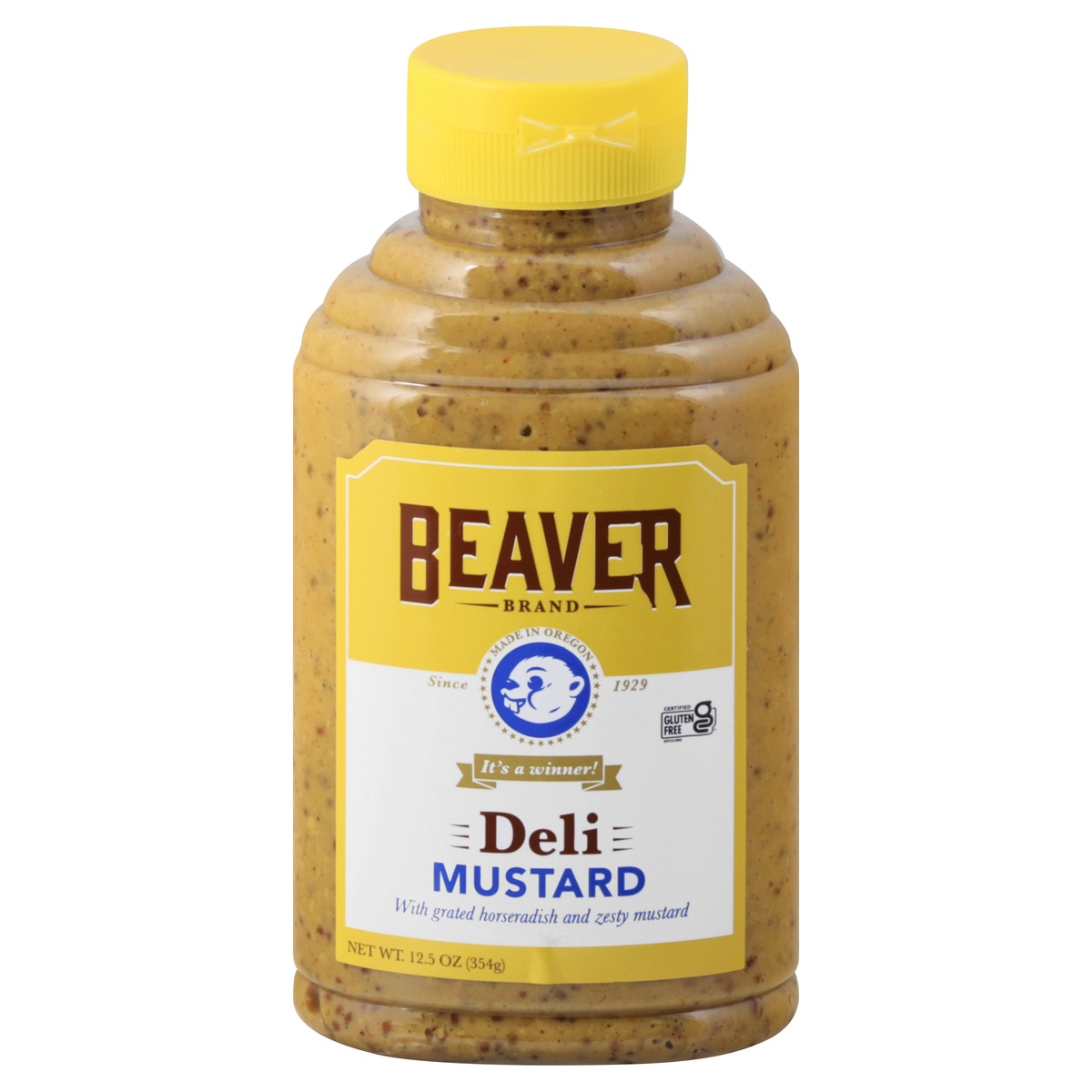 slide 1 of 9, Beaver Deli Mustard 12.5 oz, 12 oz