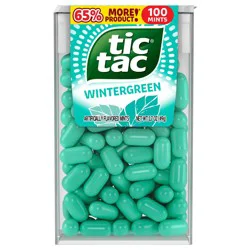 Tic Tac, Wintergreen Mint Singles, 1.7 Oz, 100 Ct