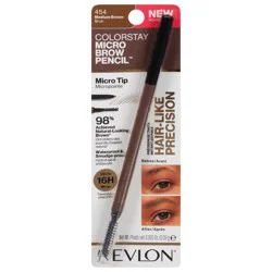Revlon ColorStay Medium Brown 454 Micro Tip Brow Pencil 0.003 oz