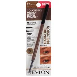 Revlon ColorStay Medium Brown 454 Micro Tip Brow Pencil 0.003 oz