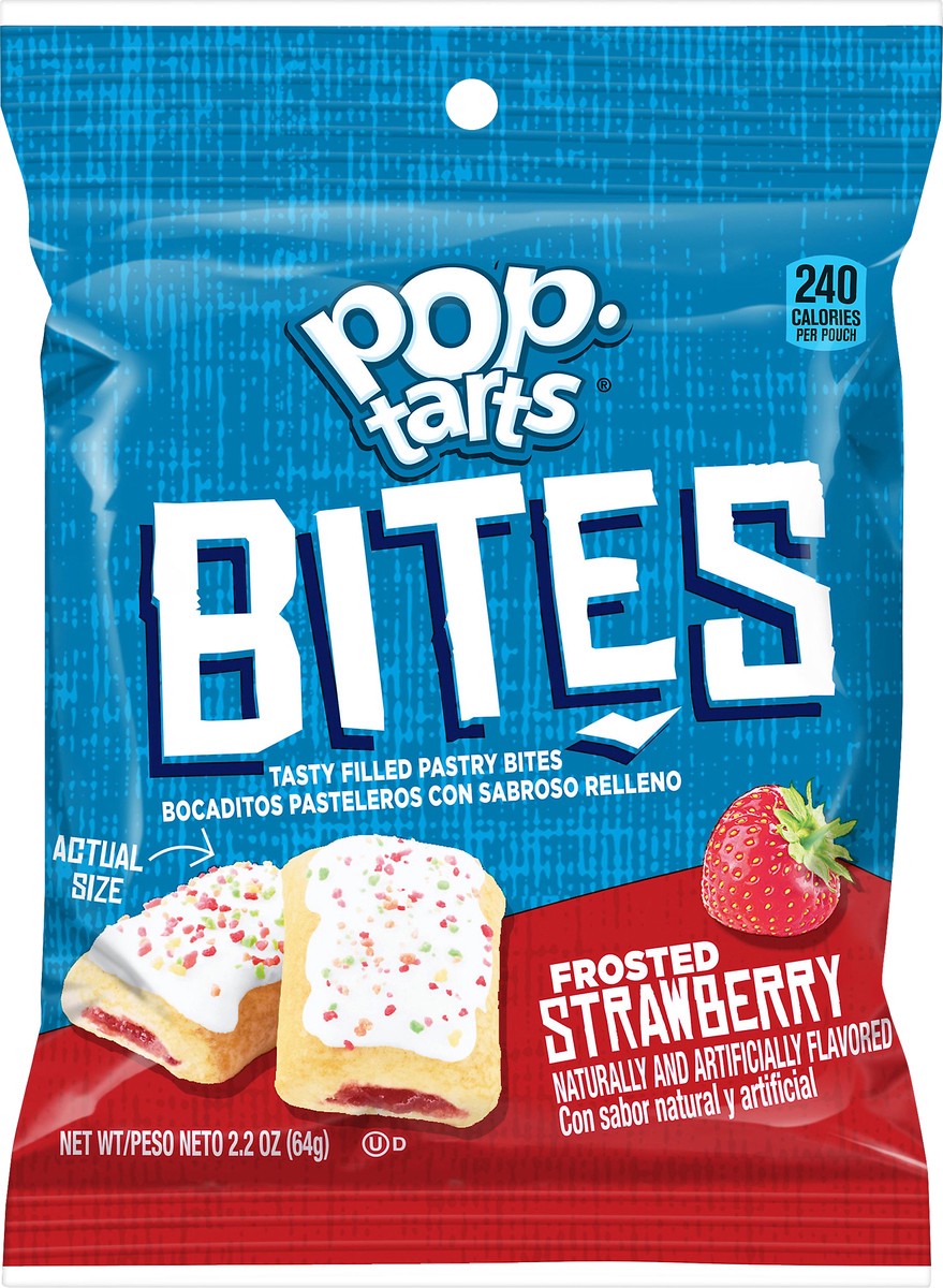 slide 2 of 6, Pop-Tarts Baked Pastry Bites, Frosted Strawberry, 2.2 oz, 2.2 oz