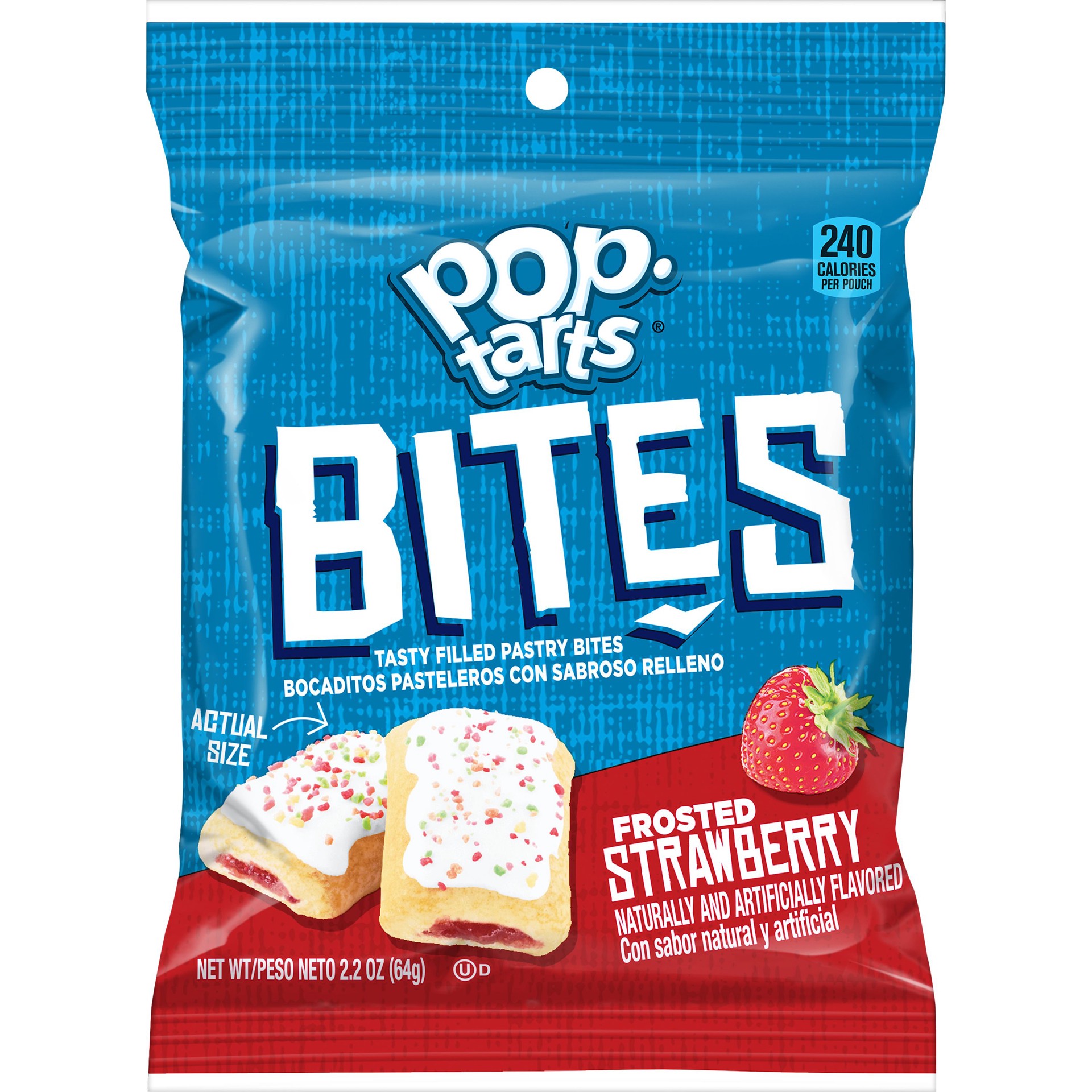 slide 1 of 6, Pop-Tarts Baked Pastry Bites, Frosted Strawberry, 2.2 oz, 2.2 oz