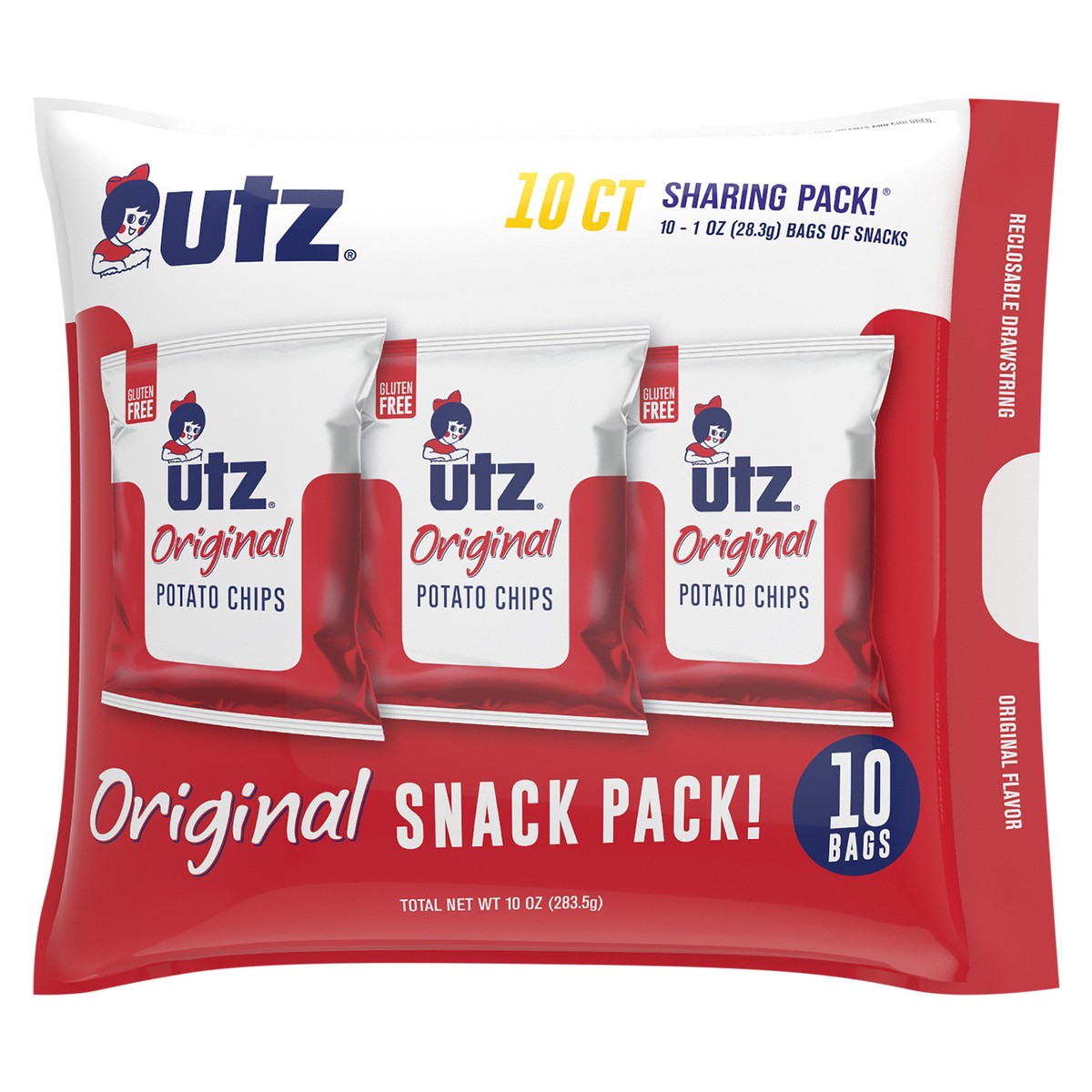 slide 1 of 7, Utz 10 oz Utz Original Snack Pack 10 Pack, 