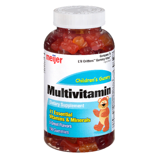 slide 1 of 1, Meijer Gummy Childrens Multi Vitamin, 190 ct