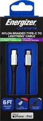 Energizer Nylon Braided Type-C to Lightning Cable 1 ea