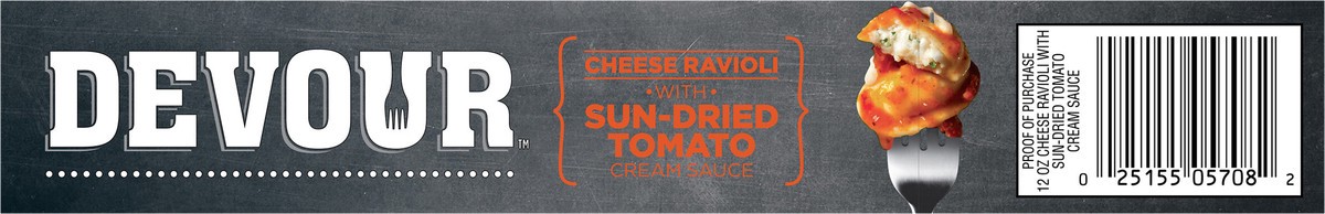 slide 13 of 13, DEVOUR Cheese Ravioli with Sun-dried Tomato Cream Sauce 12 oz Box, 12 oz