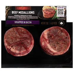 Marcangelo Wrapped in Bacon Beef Medallions - 2 x 6 oz
