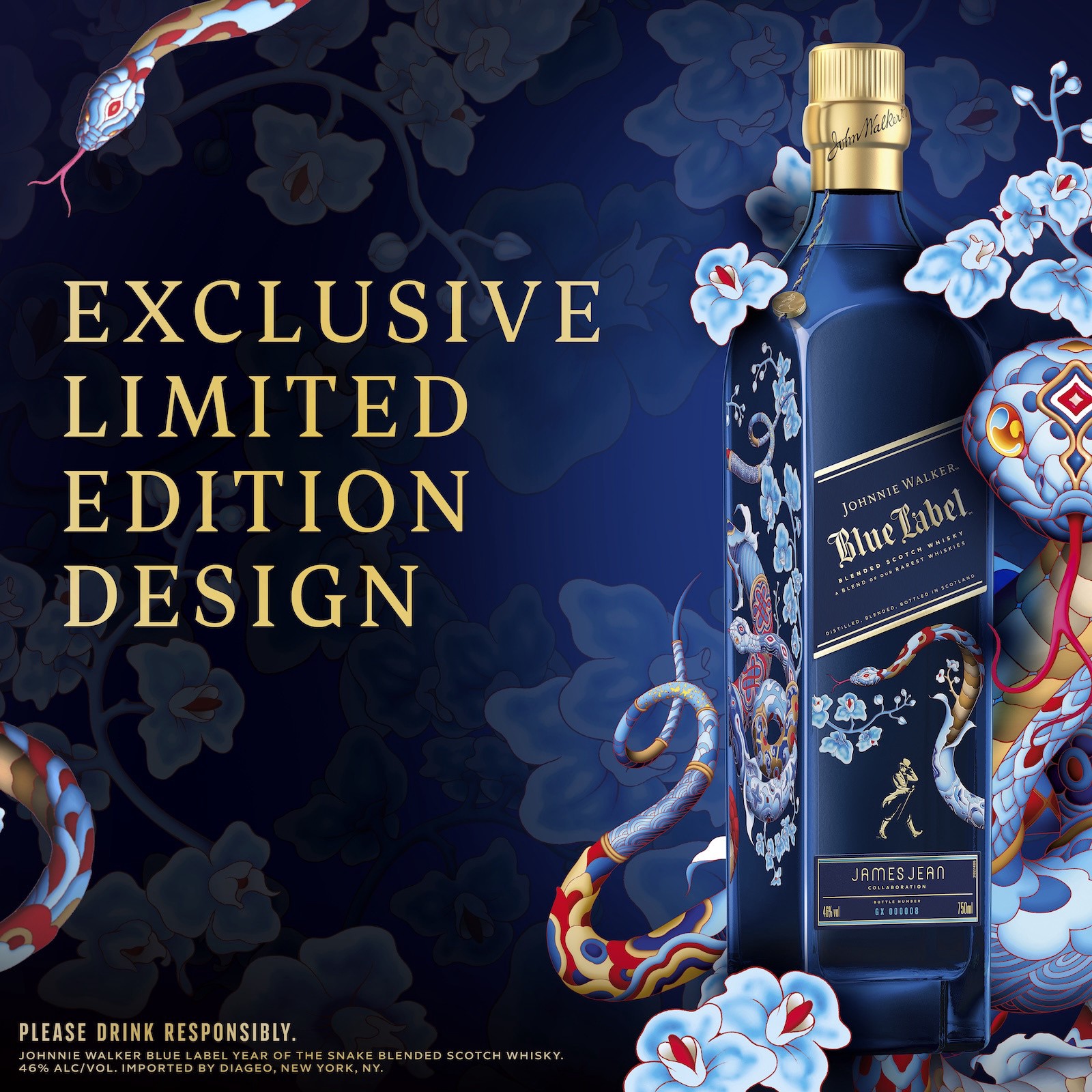 slide 2 of 10, Johnnie Walker Chinese New Yea Blue Scotch, 750 ml