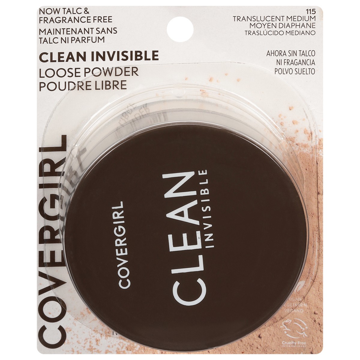 slide 1 of 1, Covergirl COVERGIRL Clean Invisible Loose Powder -  Loose Powder, Setting Powder, Vegan Formula - Translucent Medium, 20g (0.7 oz), 18 g
