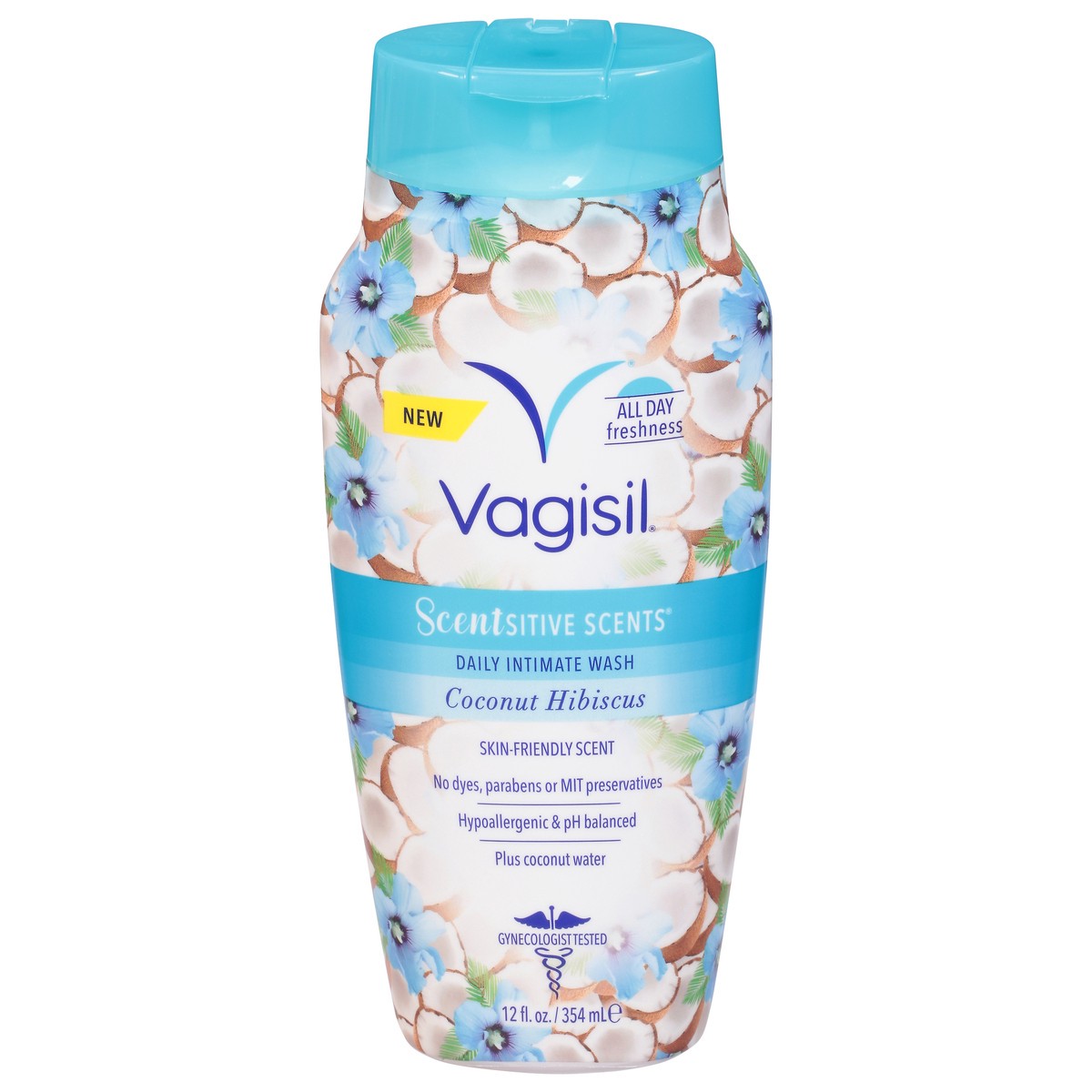 slide 1 of 6, Vagisil Coconut/Hibiscus Feminine Wash - 12 fl oz, 12 fl oz