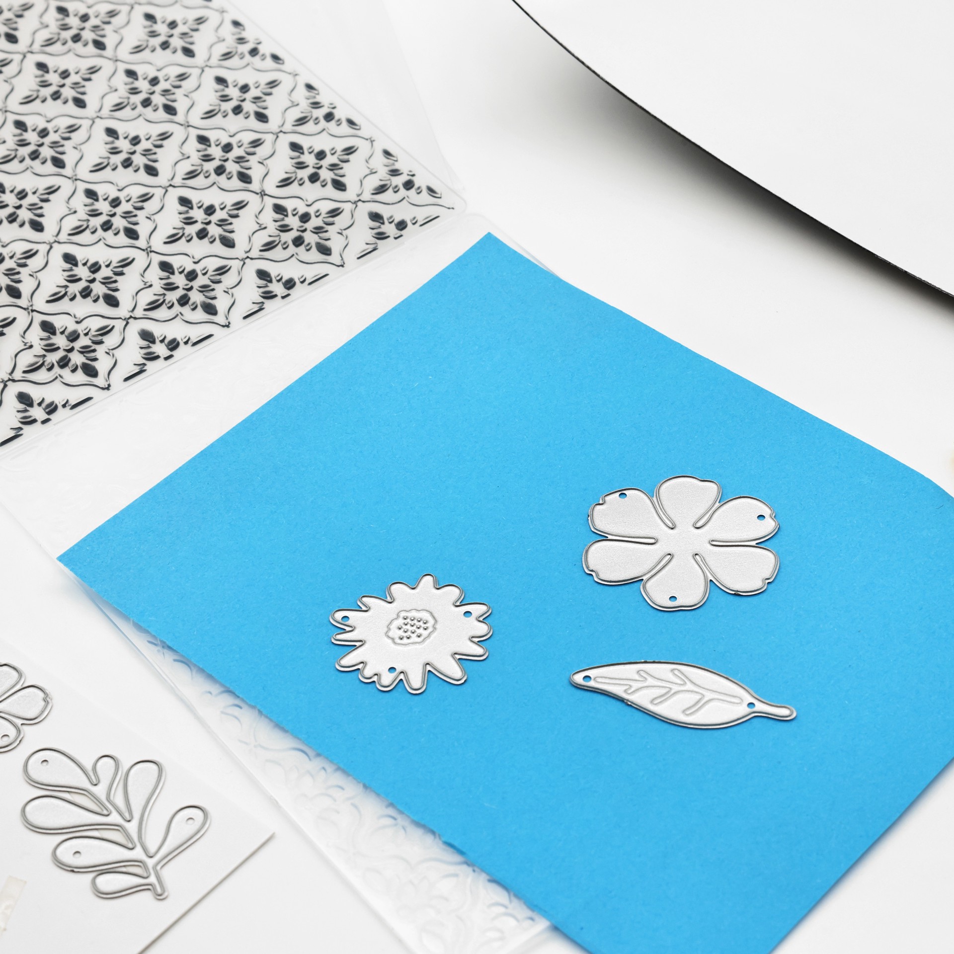 slide 4 of 5, Cutting Dies & Embossing Folder Set By Recollections, 7.1 in x 5.1 in