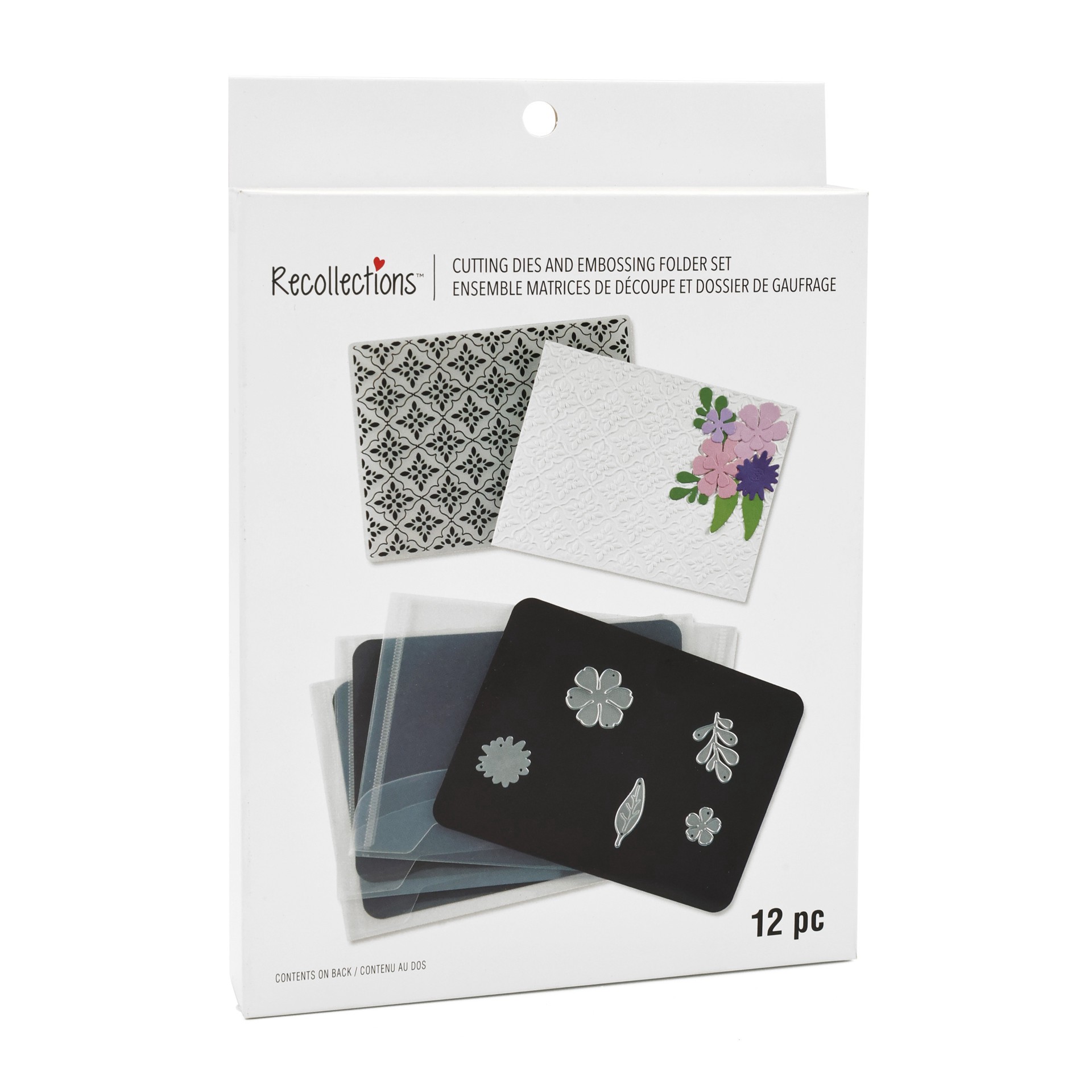 slide 3 of 5, Cutting Dies & Embossing Folder Set By Recollections, 7.1 in x 5.1 in