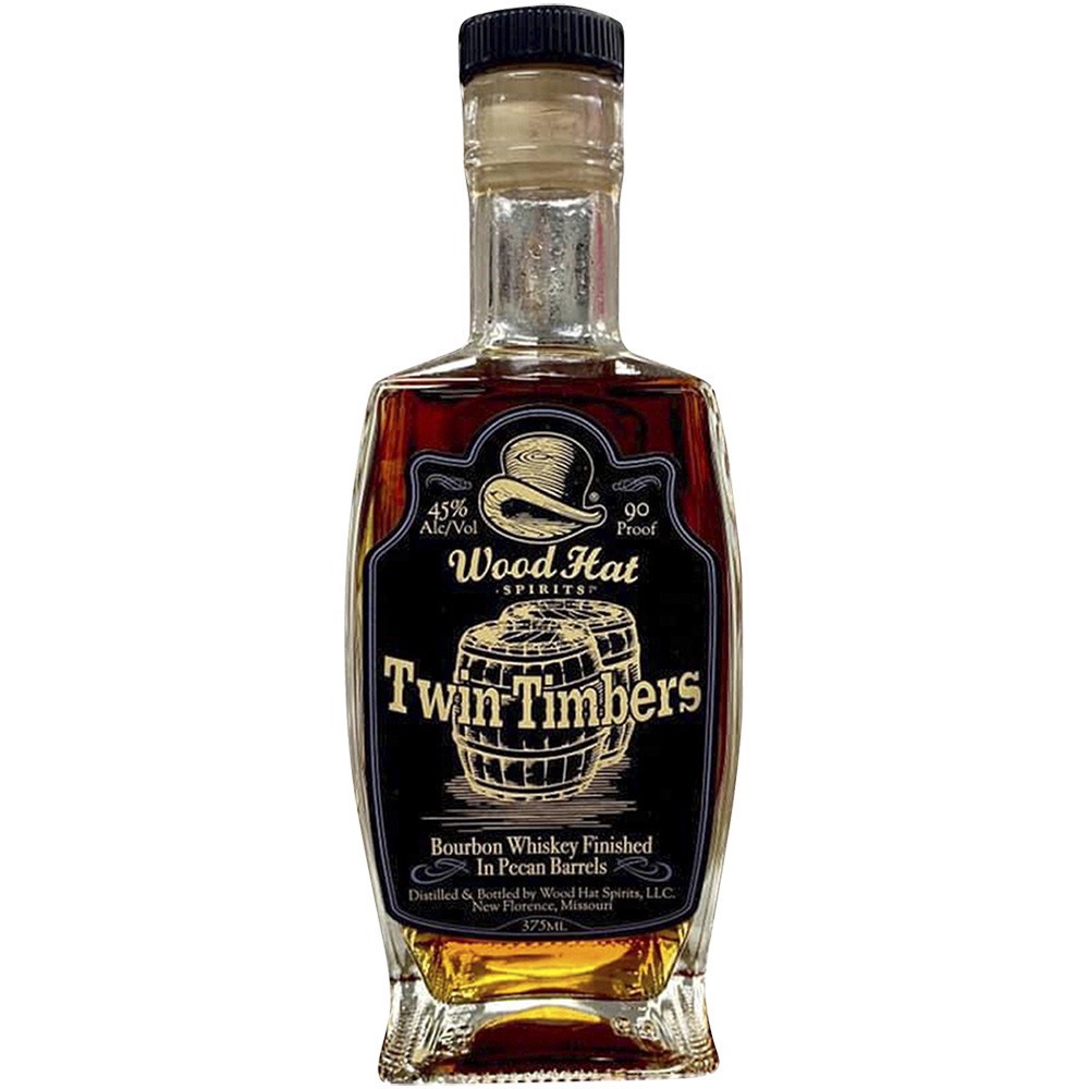 slide 1 of 1, Wood Hat Twin Timbers Bourbon, 375 ml