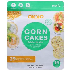 Okko Super Foods Corn Cakes 0.3 lb
