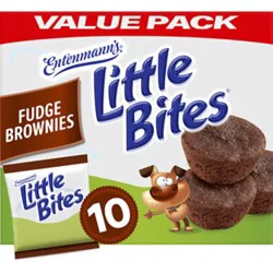 Entenmann's Little Bites Fudge (Value Pack) Mini Muffins, 10 packs, 19.5 oz