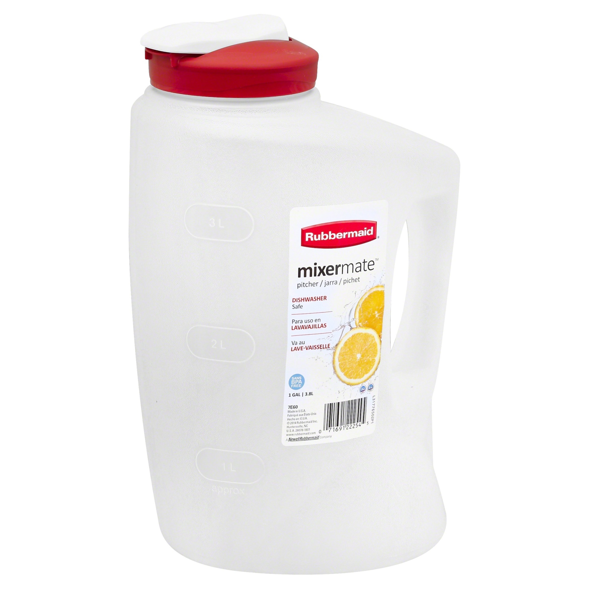 slide 1 of 3, Rubbermaid MixerMate Pitcher, 1 gal