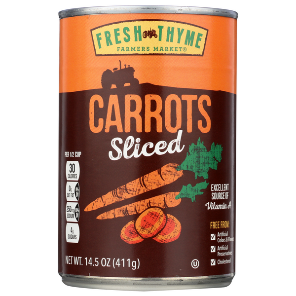 slide 1 of 1, Fresh Thyme Sliced Carrots, 1 ct