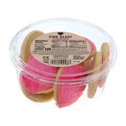 Iced Pink Heart Valentine's Day Cookies