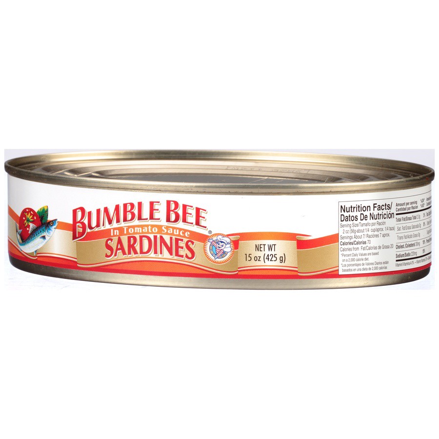 slide 3 of 8, Bumble Bee Sardines in Tomato Sauce, 15 oz