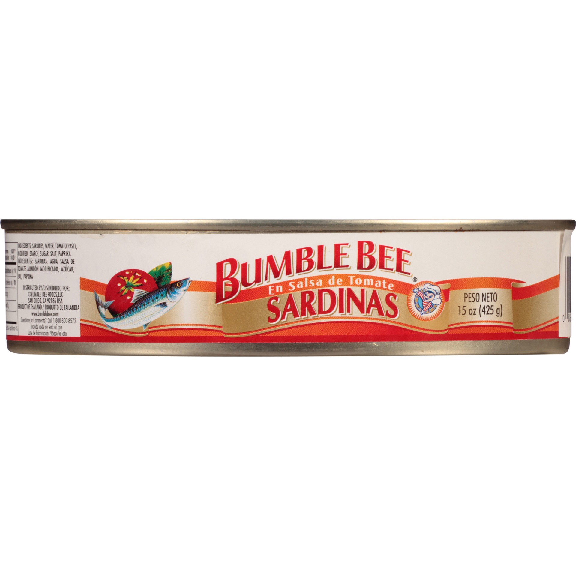 slide 6 of 8, Bumble Bee Sardines in Tomato Sauce, 15 oz