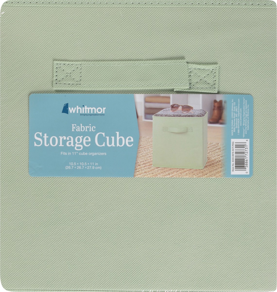 slide 3 of 9, Whitmor Collapsible Cube Seacrest Green, 1 ct