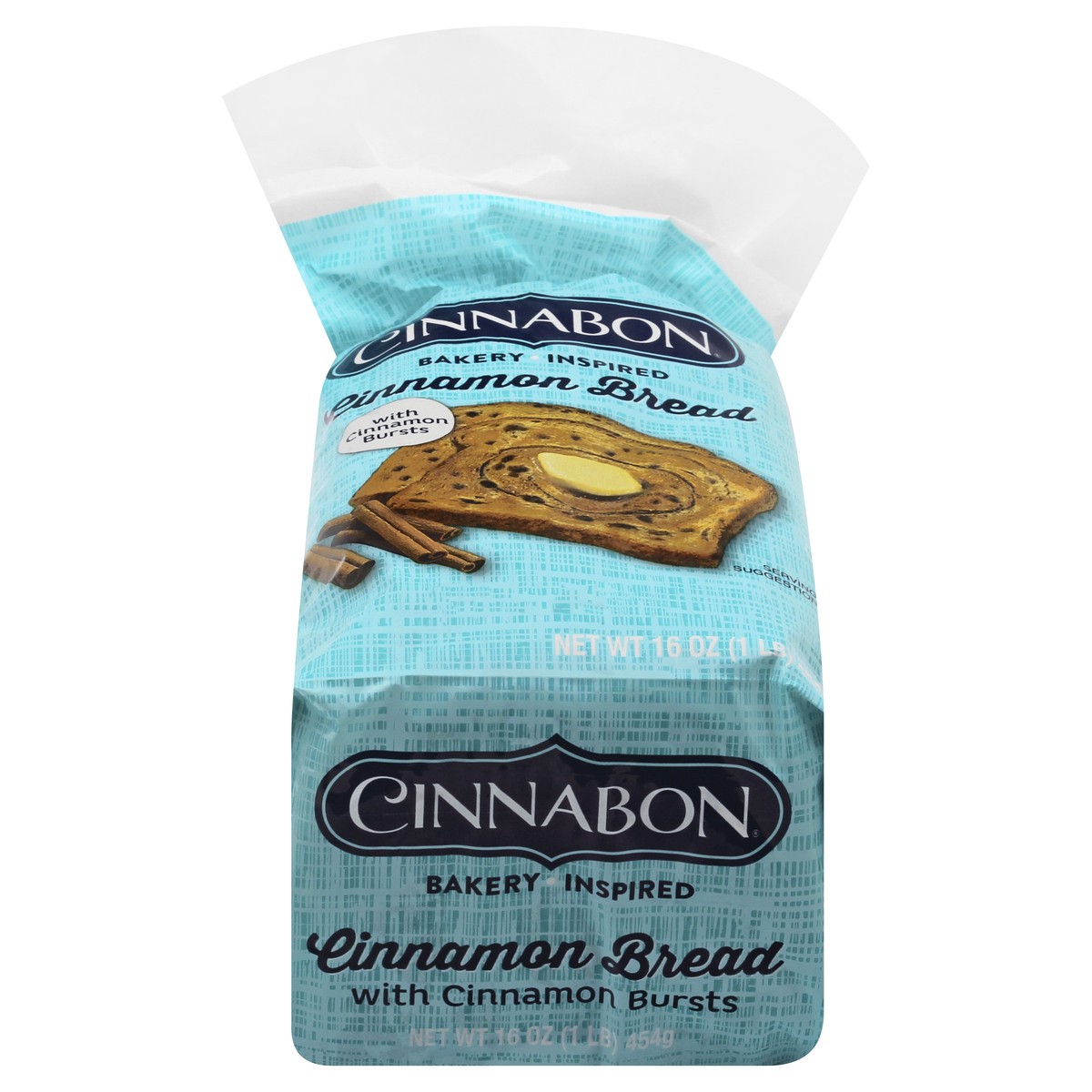 slide 1 of 9, Cinnabon with Cinnamon Bursts Cinnamon Bread 16 oz, 16 oz