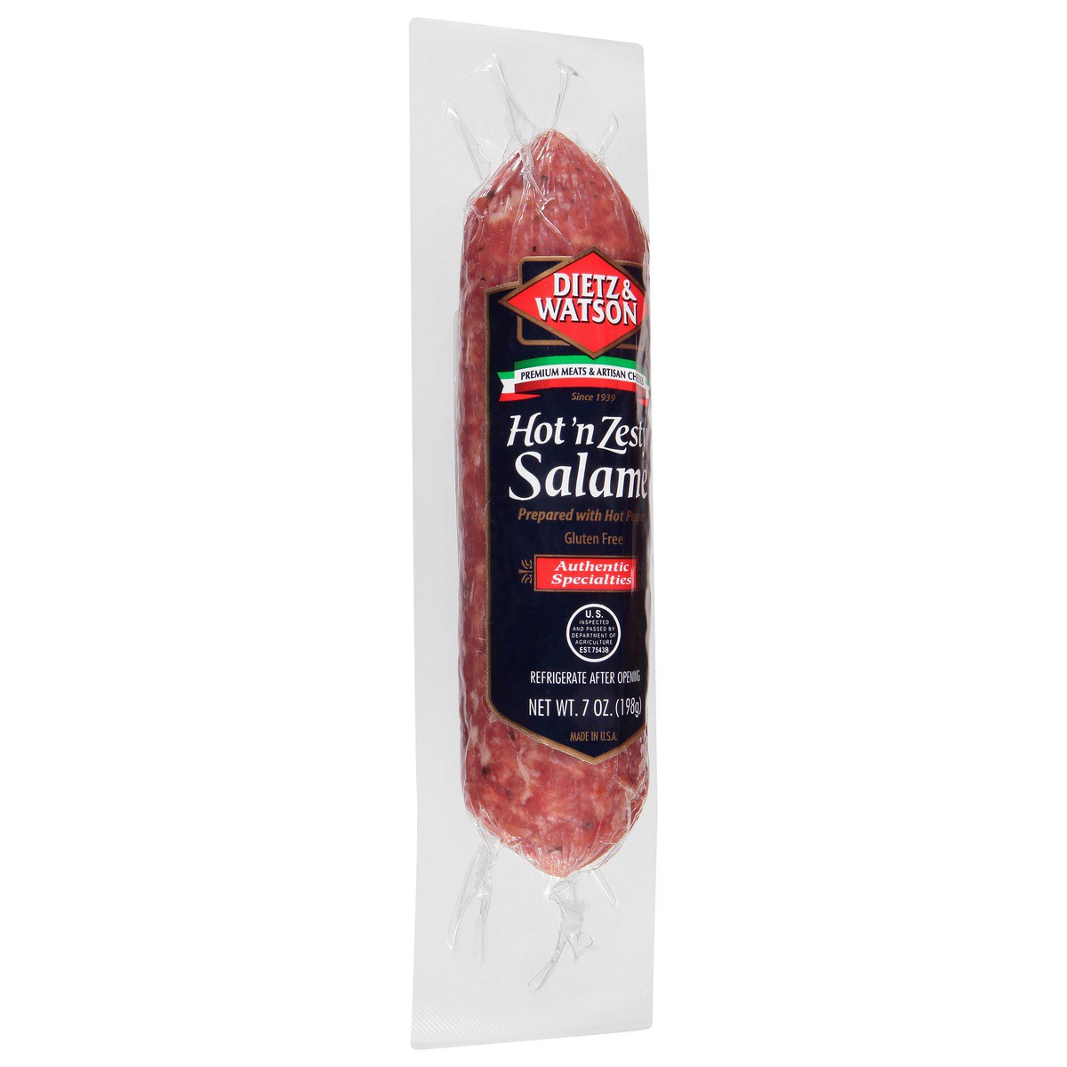 slide 3 of 9, Dietz & Watson Salame Hot 'n Zesty - 7.0 OZ, 7 oz