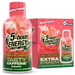 5-hour ENERGY, Extra Strength, Watermelon, 6 Pack, 1.93 oz.