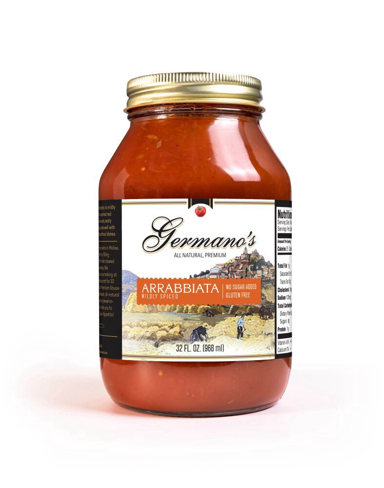 slide 2 of 2, Germano's Spicy Tomato Pasta Sauce, 32 oz