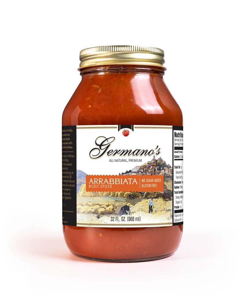 slide 1 of 2, Germano's Spicy Tomato Pasta Sauce, 32 oz