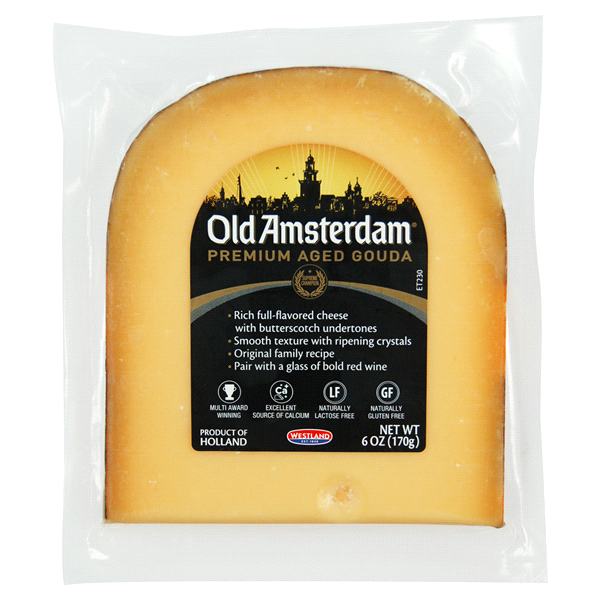 slide 1 of 5, Old Amsterdam Gouda Wedge, 6 oz