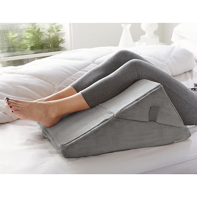 slide 2 of 4, Brookstone 4-in-1 Bed Wedge Pillow - Grey, 1 ct