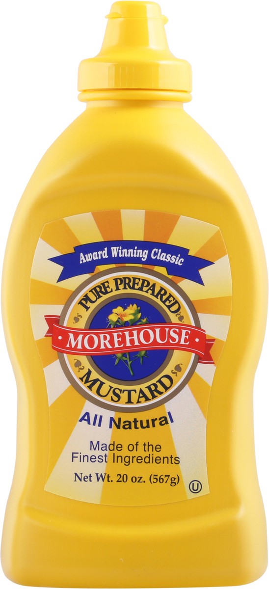 slide 2 of 13, Morehouse All Natural Pure Prepared Mustard 20 oz, 20 oz