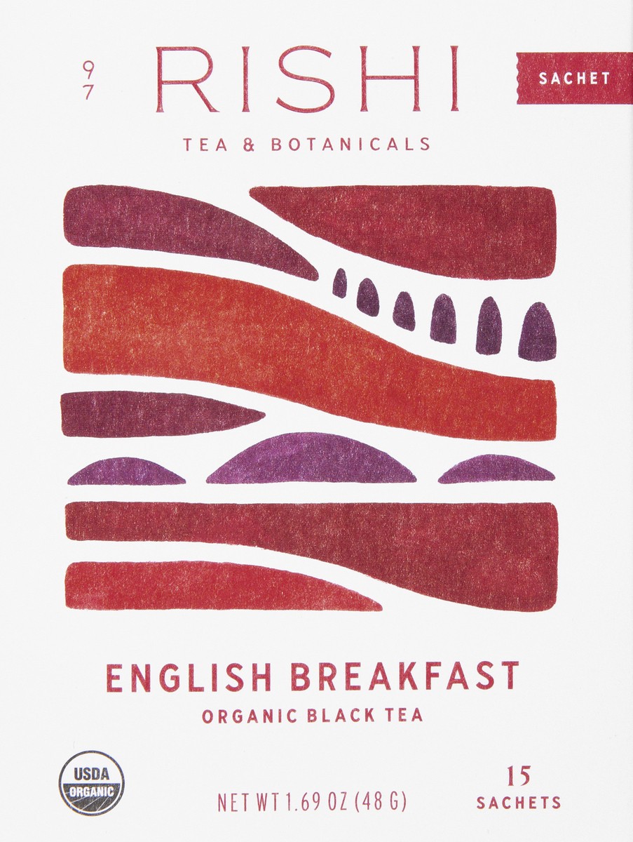 slide 3 of 9, Rishi Englsh Breakfst Organic Tea - 15 ct, 15 ct