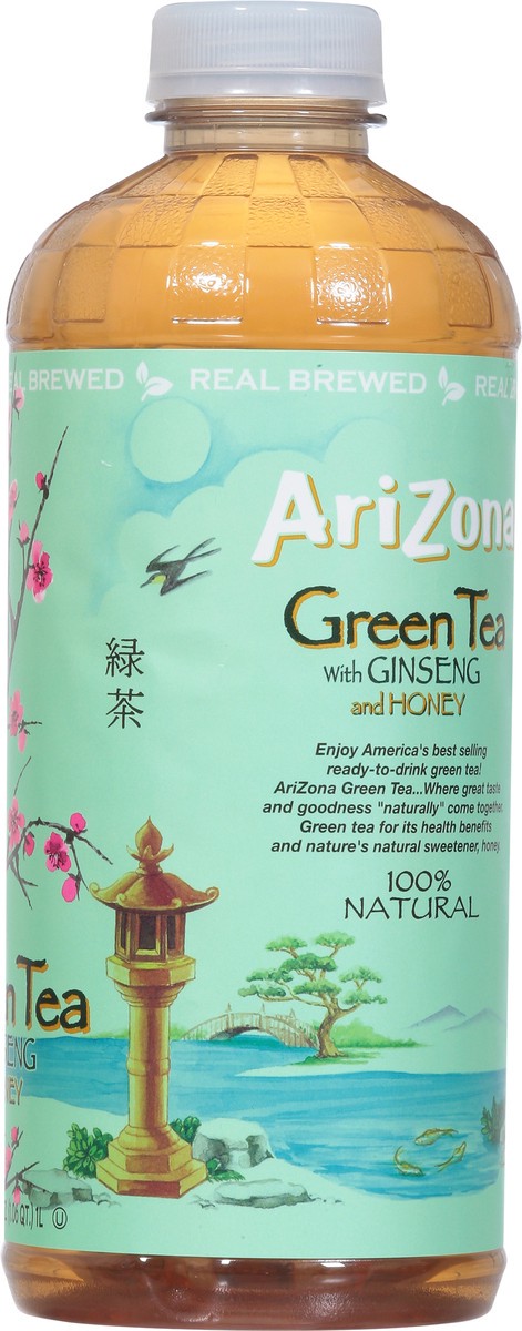 slide 2 of 9, Arizona Green Tea With Ginseng And Honey Bottle- 34 fl oz, 1 liter